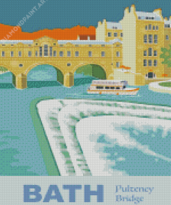 City Of Bath Pulteney Bridge Diamond Painting