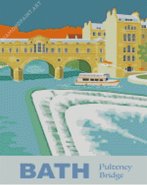 City Of Bath Pulteney Bridge Diamond Painting