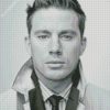 Classy Black And White Channing Tatum Diamond Paintings