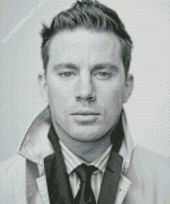 Classy Black And White Channing Tatum Diamond Paintings