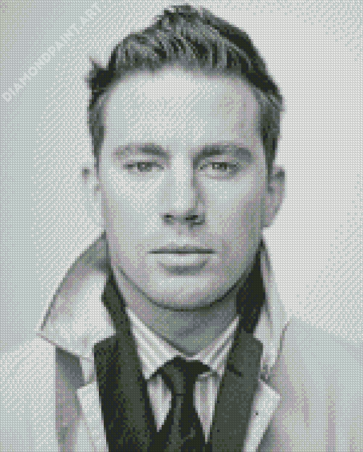 Classy Black And White Channing Tatum Diamond Paintings