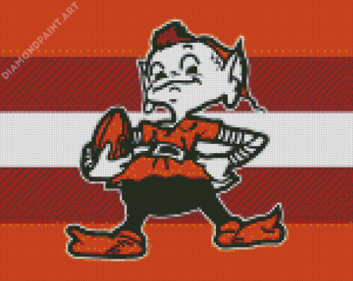 Cleveland Brown Football Elf Diamond Painting