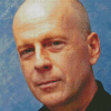 Close Up Bruce Willis Actor Diamond Paintings