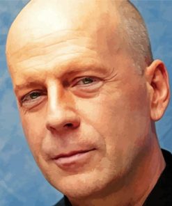 Close Up Bruce Willis Actor Diamond Paintings