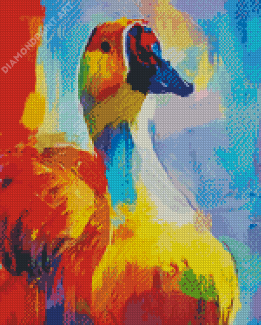 Colorful Abstract Duck Diamond Painting