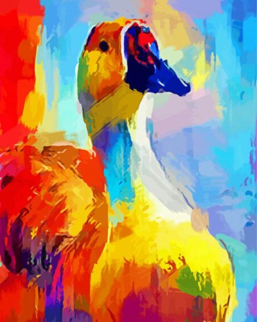 Colorful Abstract Duck Diamond Painting