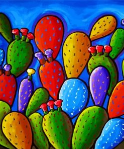 Colorful Cactus Diamond Paintings