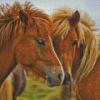 Couple Horses Animals Diamond Painting