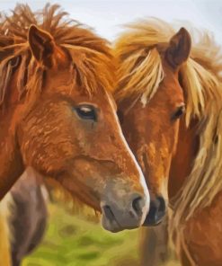 Couple Horses Animals Diamond Painting