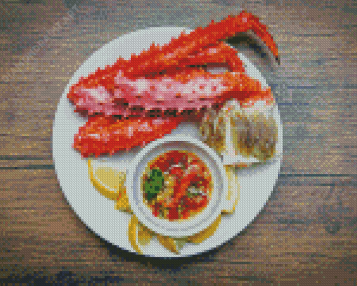 Crab Legs Seafood Diamond Painting