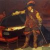 Cromwell Before The Coffin Of Charles I By Paul Delaroche Diamond Painting