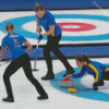 Curling players Diamond Painting