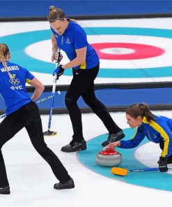 Curling players Diamond Painting