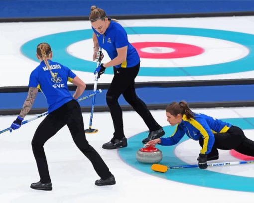 Curling players Diamond Painting