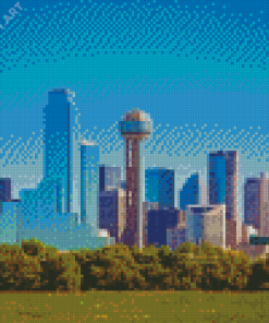 Dallas Skyline Diamond Painting