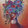 Deer With Roses Diamond Painting