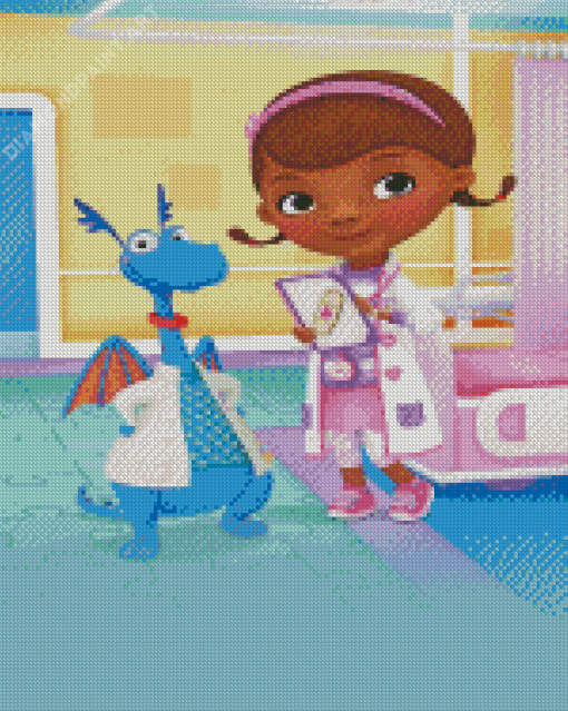 Doc McStuffins And Stuffy Diamond Painting