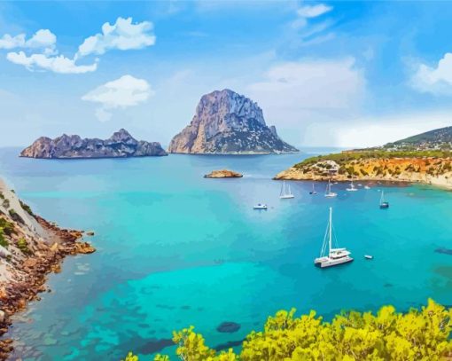 Es Vedra Island Spain Diamond Paintings