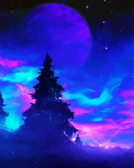 Fantasy Starry Sky At Night Diamond Paintings