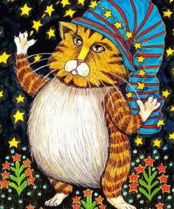 Fat Wizard Cat Diamond Painting