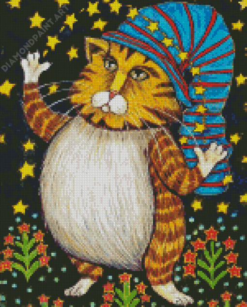 Fat Wizard Cat Diamond Painting