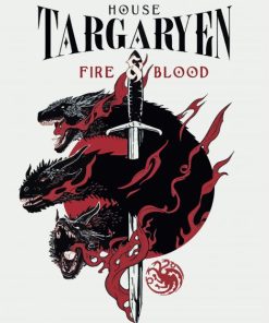 Fire And Blood House Targaryen Diamond Painting