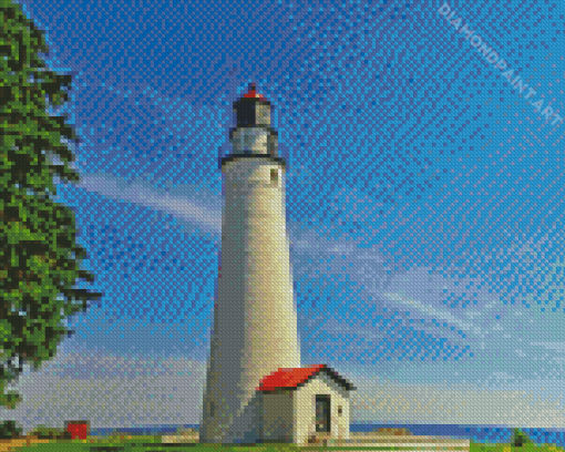 Fort Gratiot Lighthouse Michigan Diamond Painting