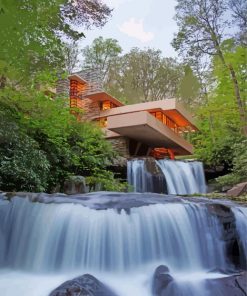 Frank Lloyd Wright Fallingwaters Diamond Painting