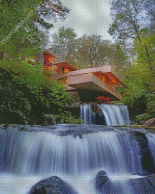 Frank Lloyd Wright Fallingwaters Diamond Painting