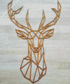 Geometric Deer Diamond Painting