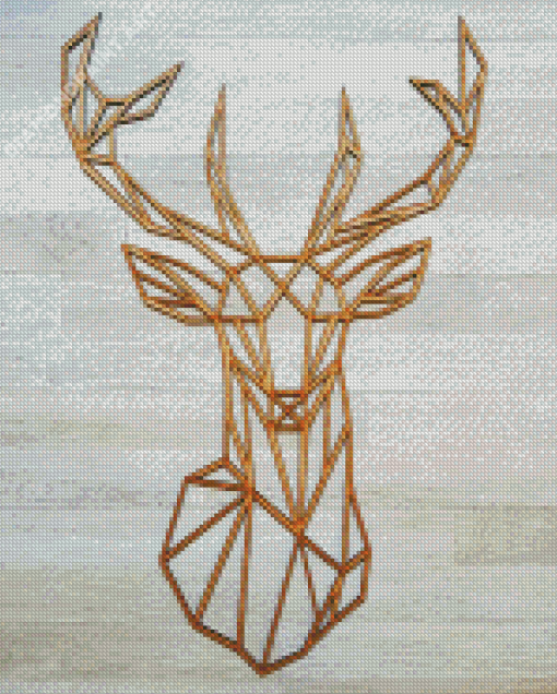 Geometric Deer Diamond Painting