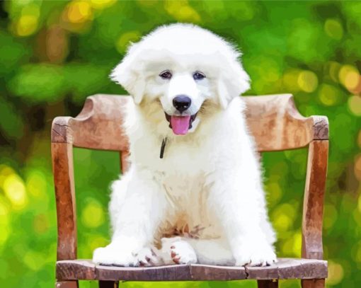 Great Pyrenees Puppy Diamond Painting