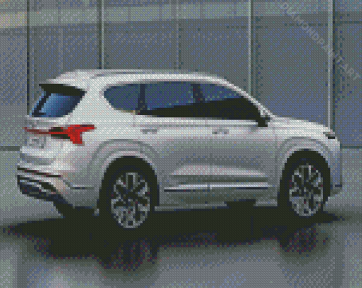 Grey Hyundai Santa Fe Diamond Painting