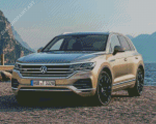 Grey Touareg Car Diamond Painting