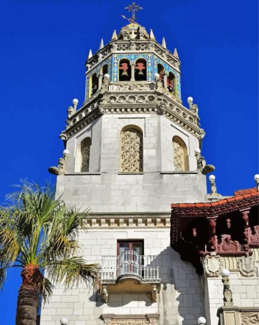 Hearst Castle Tower Diamond Painting