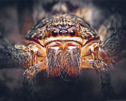 Huntsman Spider Face Diamond Painting