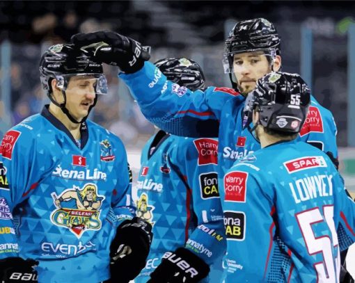 Ice Hockey Players Belfast Giants Diamond PaintinG