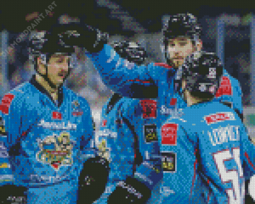 Ice Hockey Players Belfast Giants Diamond Painting