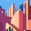 Illustration La Muralla Roja Diamond Painting