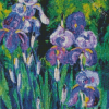 Irises In Evening Shadows By Max Pechstein Diamond Painting