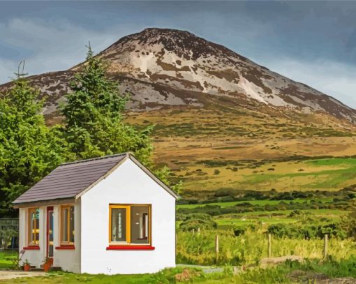 Irish Countryside House Diamond Paintings