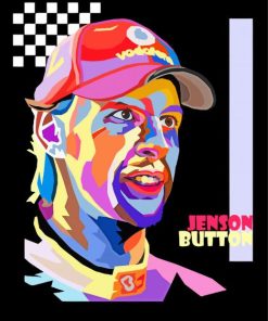 Jenson Button Pop Art Diamond Painting