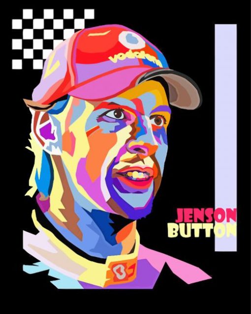 Jenson Button Pop Art Diamond Painting