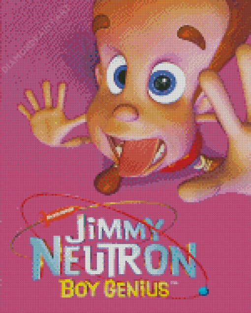 Jimmy Neutron Boy Genius Poster Diamond Painting