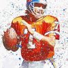 John Elway Splatter Art Diamond Painting