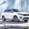 Kia Sorento By Waterfall Diamond Paintings