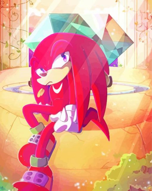 Knuckles The Echidna Sonic The Hedgehog Diamond Painting