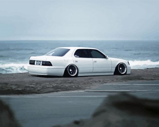 Lexus ls400 By The Beach Diamond Painting