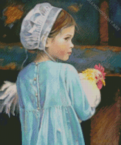 Little Amish Girl Diamond Painting