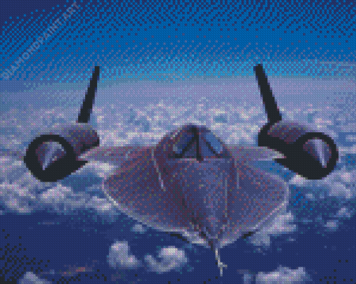 Lockheed SR 71 Blackbird Diamond Painting